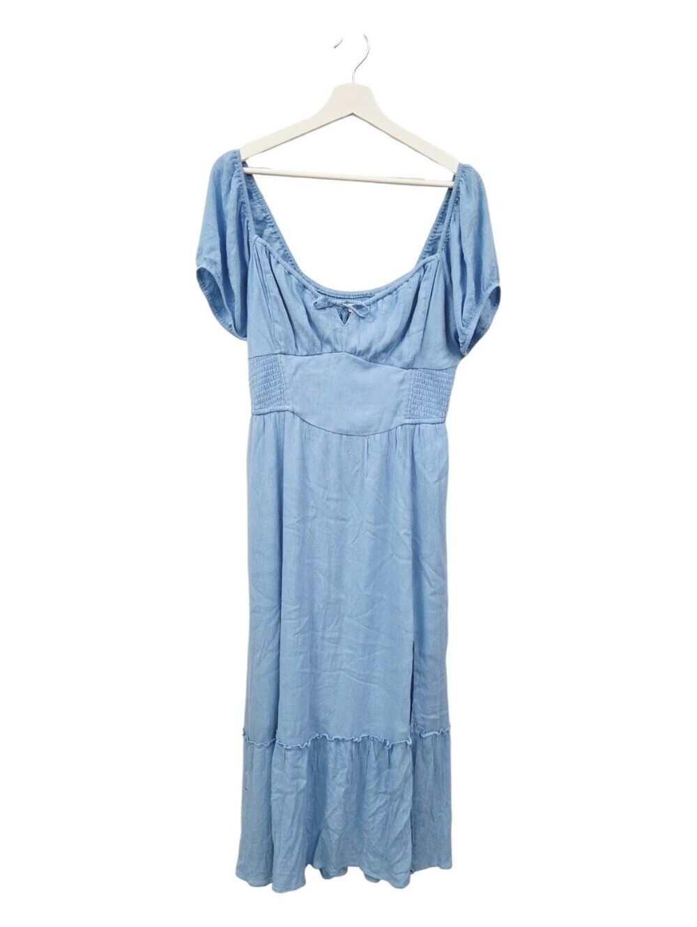 Hollister LARGE Blue Milk Maid Maxi Dress